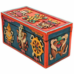Carved Tibetan Style Box-Storage & Organisation-Siesta Crafts