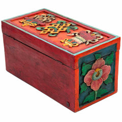 Carved Tibetan Style Box-Storage & Organisation-Siesta Crafts