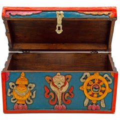 Carved Tibetan Style Box-Storage & Organisation-Siesta Crafts
