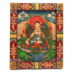 Small Tibetan Style Painted Board-Buddhism-Siesta Crafts