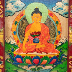 Small Tibetan Style Painted Board-Buddhism-Siesta Crafts