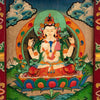 Small Tibetan Style Painted Board-Buddhism-Siesta Crafts