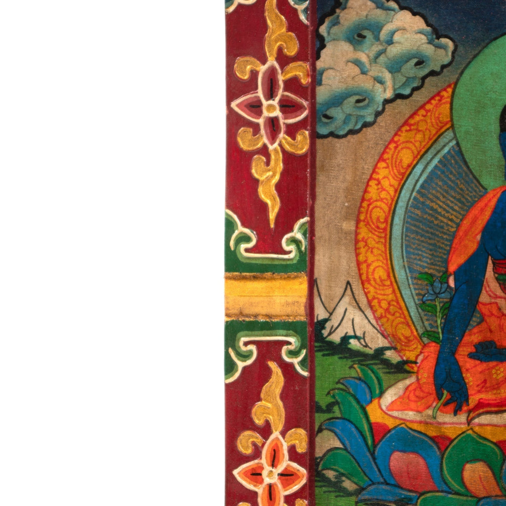 Small Tibetan Style Painted Board-Buddhism-Siesta Crafts