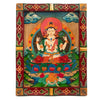 Medium Tibetan Style Painted Board-Buddhism-Siesta Crafts