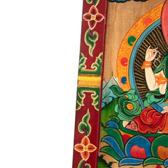 Medium Tibetan Style Painted Board-Buddhism-Siesta Crafts