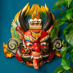 Giant Artisan Cheppu Mask No.265-Home Décor-Siesta Crafts
