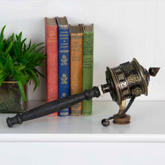 Antique Copper Prayer Wheel No.280-Buddhism-Siesta Crafts