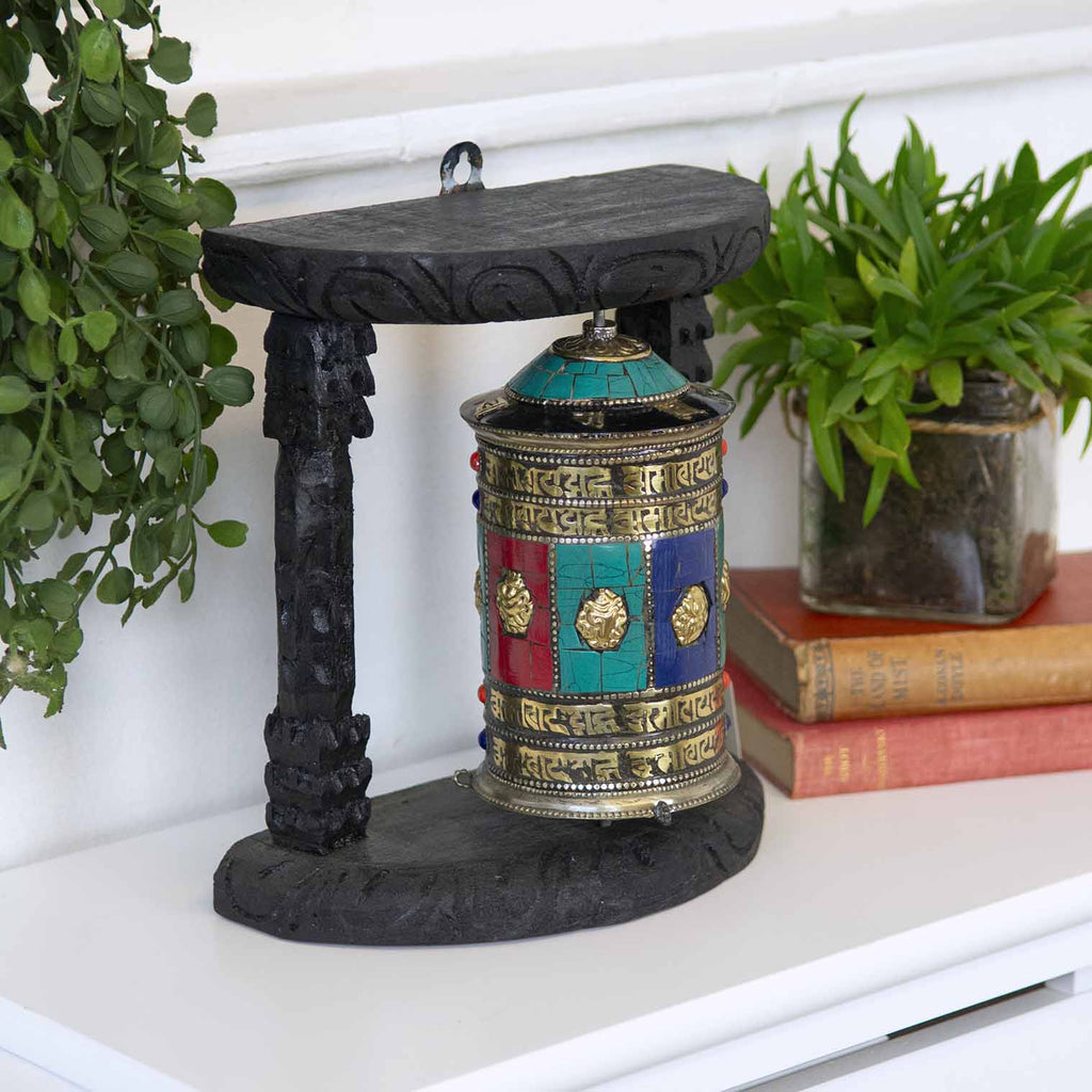 Special Wall Prayer Wheel No.288-Buddhism-Siesta Crafts