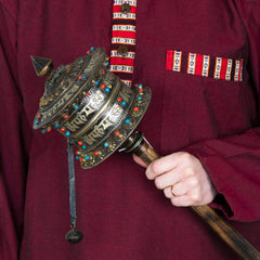Special Copper Prayer Wheel No.296-Buddhism-Siesta Crafts