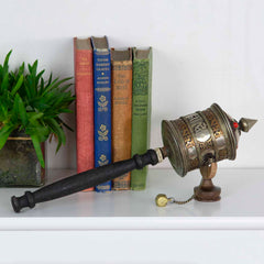 Special Copper Prayer Wheel No.297-Buddhism-Siesta Crafts
