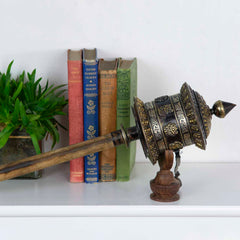 Special Copper Prayer Wheel No.298-Buddhism-Siesta Crafts