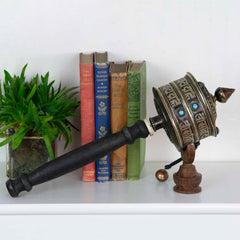 Special Copper Prayer Wheel No.299-Buddhism-Siesta Crafts