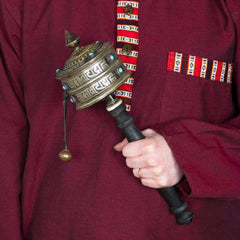 Special Copper Prayer Wheel No.299-Buddhism-Siesta Crafts