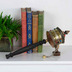Special Copper Prayer Wheel No.300-Buddhism-Siesta Crafts