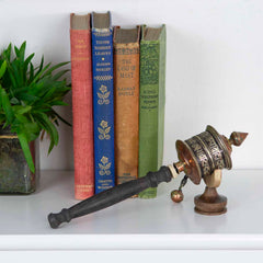 Special Copper Prayer Wheel No.302-Buddhism-Siesta Crafts
