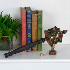 Special Copper Prayer Wheel No.309-Buddhism-Siesta Crafts
