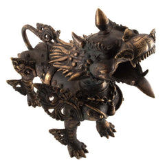 Ornate Brass Himalayan Lion Set-Buddhism-Siesta Crafts