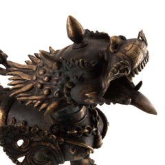 Ornate Brass Himalayan Lion Set-Buddhism-Siesta Crafts