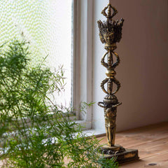 Brass Phurba Dagger No.316-Buddhism-Siesta Crafts
