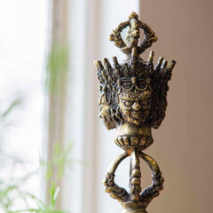 Brass Phurba Dagger No.316-Buddhism-Siesta Crafts