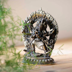 Brass Mahankal Statue No.319-Buddhism-Siesta Crafts