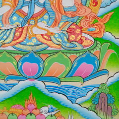 White Tara Thangka No 337-Buddhism-Siesta Crafts