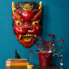 Artisan Singha Mask No.352-Home Décor-Siesta Crafts