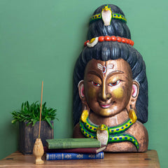 Artisan Shiva Mask No.357-Home Décor-Siesta Crafts