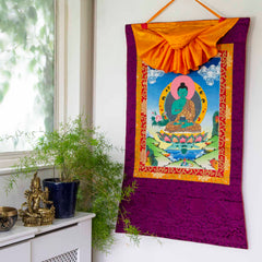 Buddha Thangka Painting No.374-Buddhism-Siesta Crafts