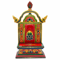 Tibetan Style Altar Stand No.395-Buddhism-Siesta Crafts