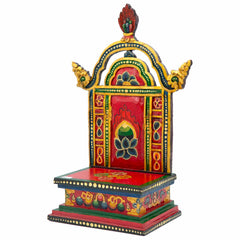 Tibetan Style Altar Stand No.395-Buddhism-Siesta Crafts