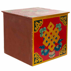 Tibetan Style Set of Three Drawers - Flowers No.398-Furniture-Siesta Crafts