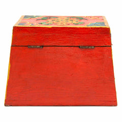 Tibetan Style Orange Cheppu Pyramid Chest-Furniture-Siesta Crafts