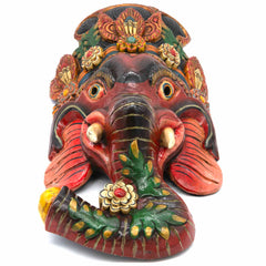Hand-Carved Nepalese Ganesh Mask-Home Décor-Siesta Crafts