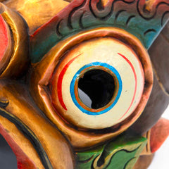 Hand-Carved Nepalese Dragon Mask-Home Décor-Siesta Crafts