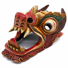 Hand-Carved Nepalese Dragon Mask-Home Décor-Siesta Crafts