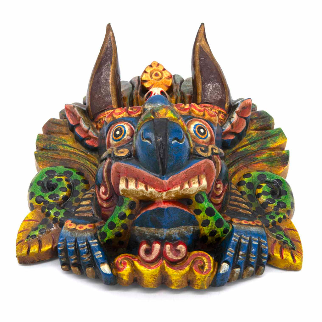 Hand-Carved Nepalese Garuda Mask-Home Décor-Siesta Crafts