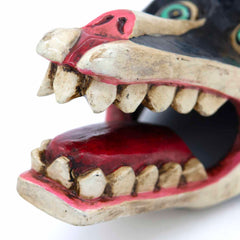 Hand-Carved Nepalese Raccoon Mask-Home Décor-Siesta Crafts