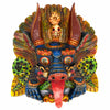 Hand-Carved Nepalese Cheppu Mask-Home Décor-Siesta Crafts