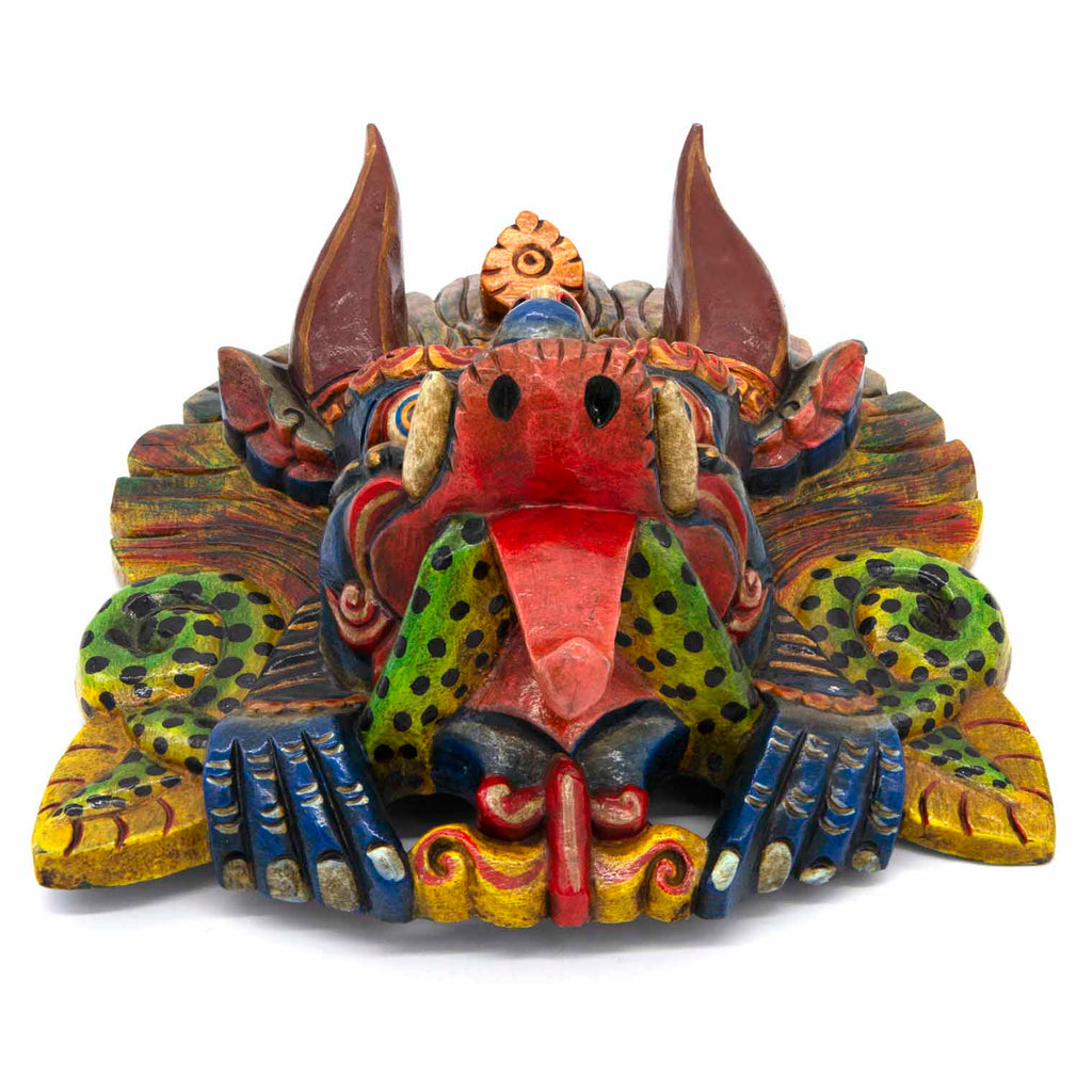 Hand-Carved Nepalese Cheppu Mask-Home Décor-Siesta Crafts
