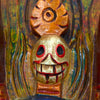 Hand-Carved Nepalese Cheppu Mask-Home Décor-Siesta Crafts
