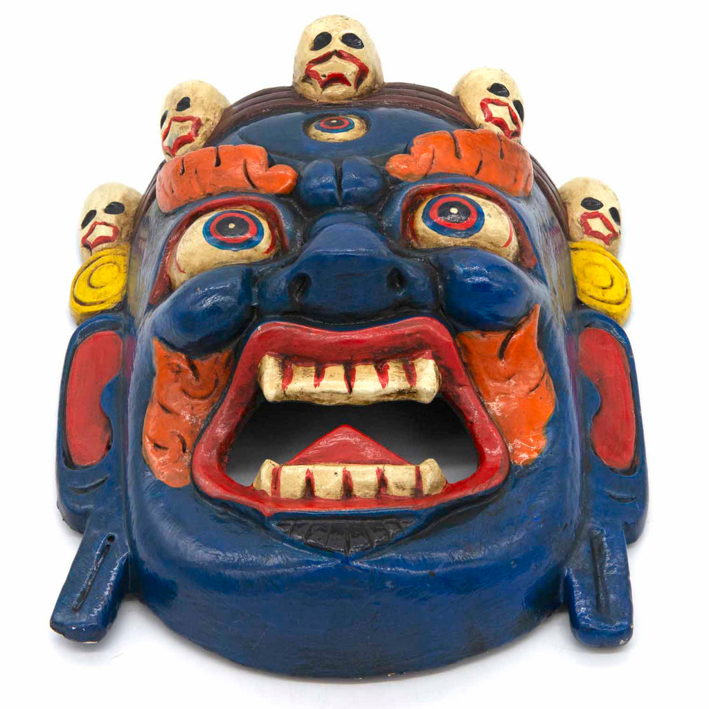 Hand-Carved Nepalese Bhairab Mask-Home Décor-Siesta Crafts