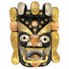 Hand-Carved Nepalese Metal Plate Bhairab Mask-Home Décor-Siesta Crafts