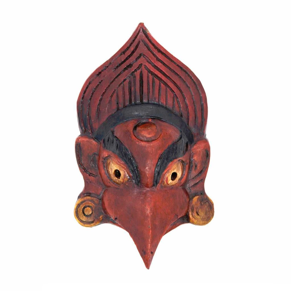 Hand-Carved Nepalese Garuda Mask-Home Décor-Siesta Crafts