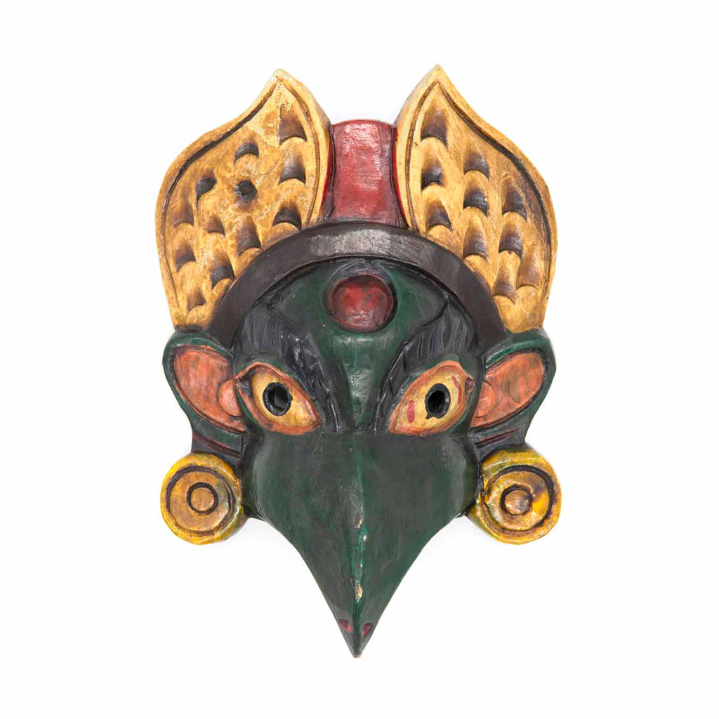 Hand-Carved Nepalese Garuda Mask-Home Décor-Siesta Crafts