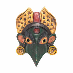 Hand-Carved Nepalese Garuda Mask-Home Décor-Siesta Crafts
