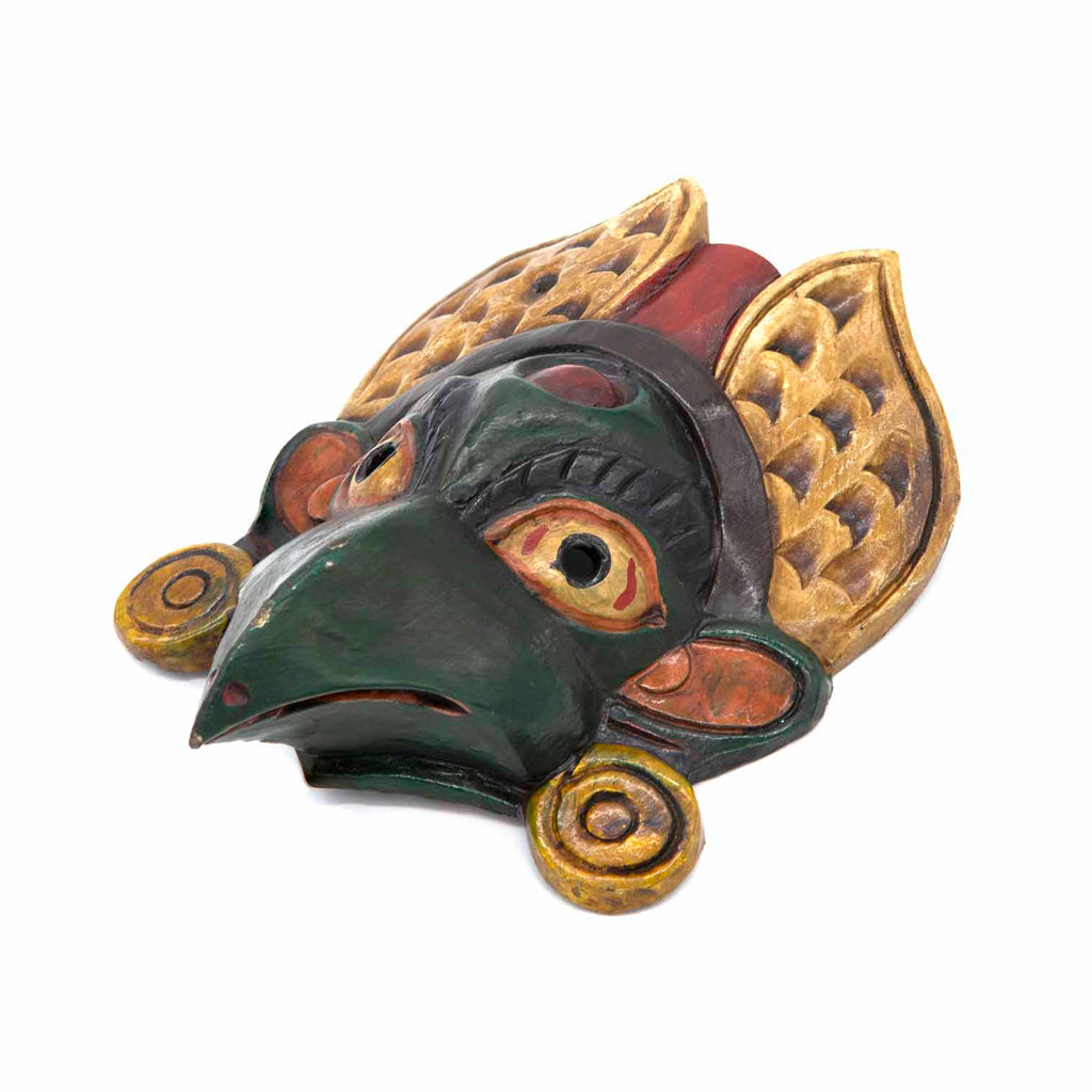 Hand-Carved Nepalese Garuda Mask-Home Décor-Siesta Crafts