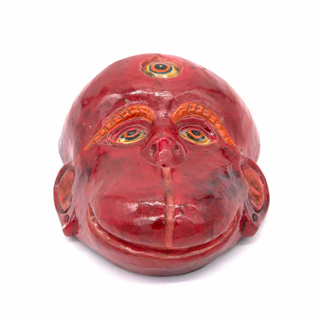 Hand-Carved Nepalese Hanuman Mask-Home Décor-Siesta Crafts