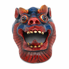 Hand-Carved Nepalese Dragon Mask-Home Décor-Siesta Crafts