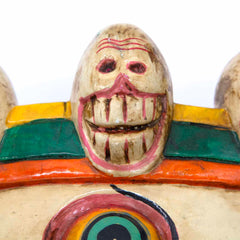Hand-Carved Nepalese Snowlion Mask-Home Décor-Siesta Crafts